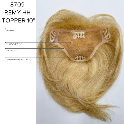 10" Remy Human Hair Topper by Amore